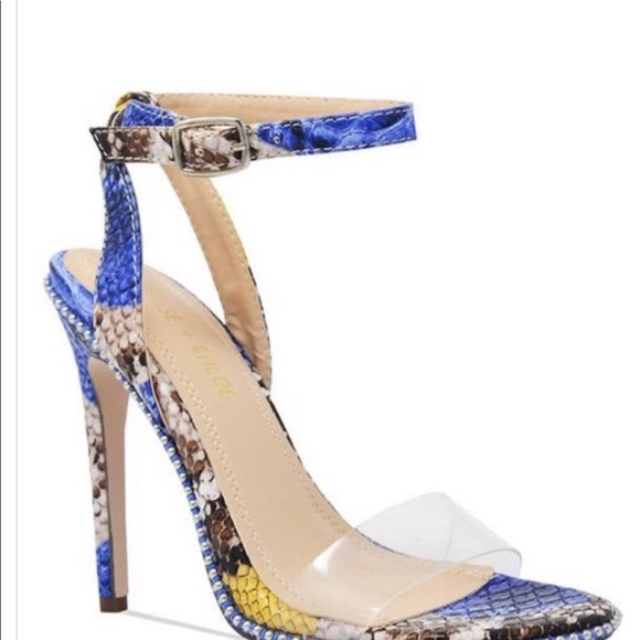 Multicolored snake skin heels - Picture 2 of 2